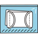 2 Piece Cloth Mask SVG Icon